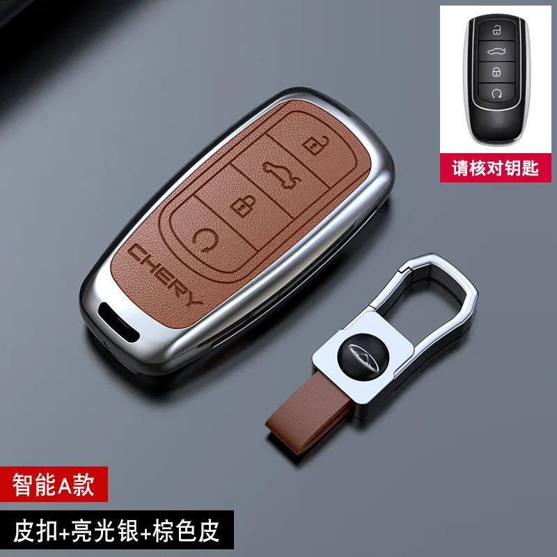 Zinc alloy Car Key Case For Chery Tiggo 8 Pro Tiggo 8 plus New 5 plus 7 pro Chery Tiggo 7 Pro Max Omoda 5C 5 Motor wholesale