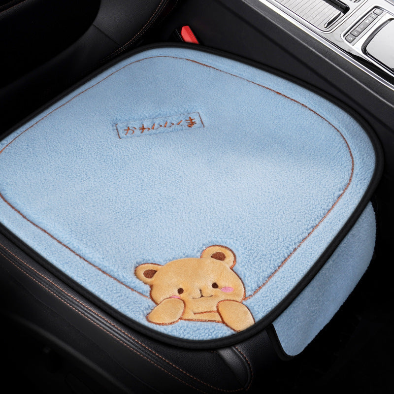 Car Cushion Winter Plush Three-piece Set