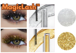 Violet Glitter Lash Mascara Diamond Mascara Thick Shiny Eyelash Curling Extension Makeup Waterproof Fast Dry Sequins Eye Black