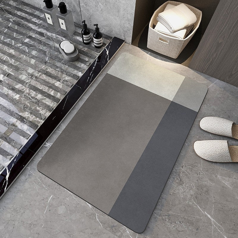 Household Soft Diatomaceous Earth Bathroom Absorbent Floor Mat