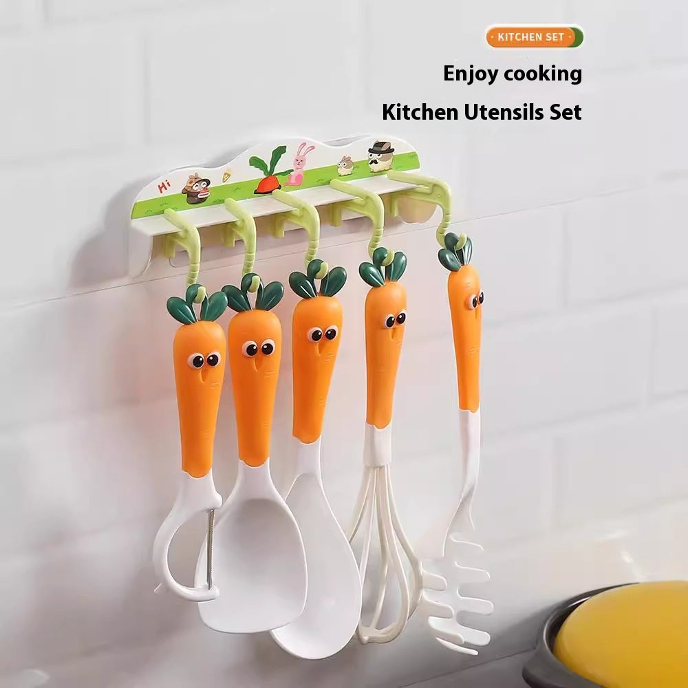 Carrot Kitchen Tools Suit With Storage Hook