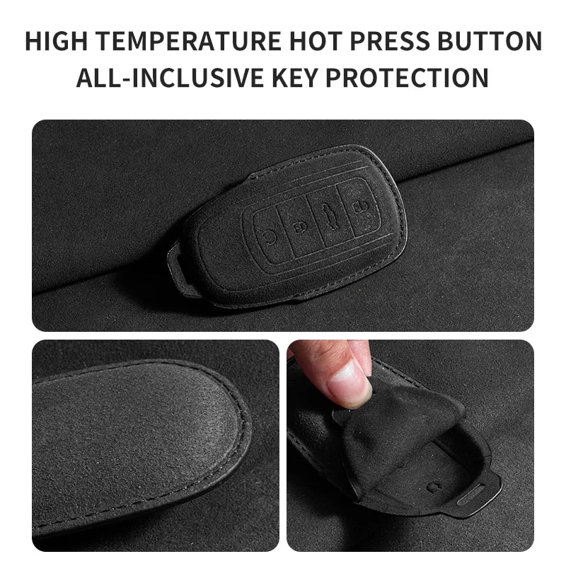 FOR CHERY Omoda 5 Tiggo 8 Pro 9 arrizo 5plus Tiggo 3 5X plus Jaecoo J7 8  Exeed TXL Key Fob Cover Suede leather case accessories