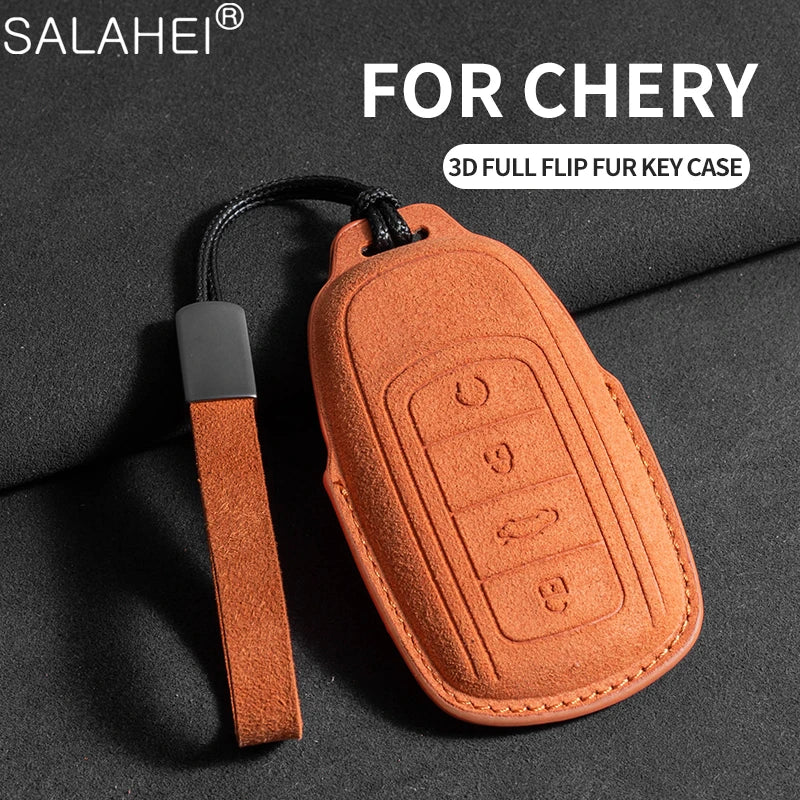 Car Key Cover Case Shell Chain For Chery Tiggo 8 Pro Tiggo 8plus New 5 plus 7pro Max Omoda 5 C5 Modod 4 Button Protector Keyring