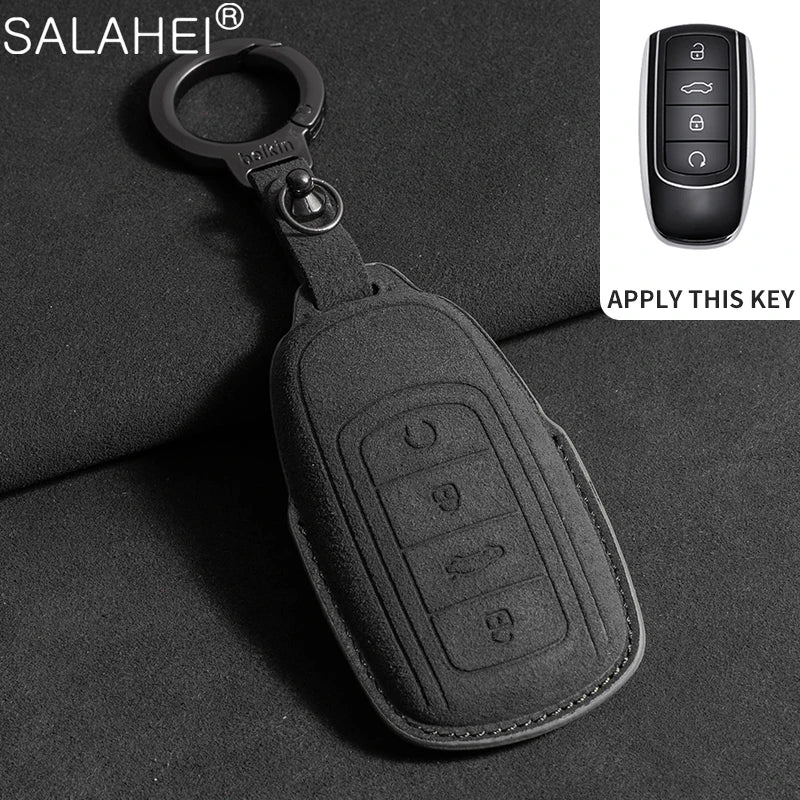 Car Key Cover Case Shell Chain For Chery Tiggo 8 Pro Tiggo 8plus New 5 plus 7pro Max Omoda 5 C5 Modod 4 Button Protector Keyring