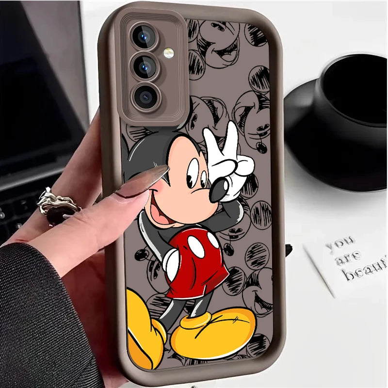 Disney Mickey Case for Samsung Galaxy S24 S23 S22 S21 Ultra Plus S20 FE A54 A53 A52 A52S A51 A50 A50S A34 A33 A32 5G 4G Cover