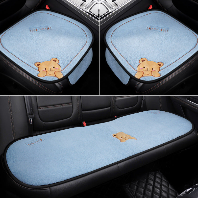 Car Cushion Winter Plush Three-piece Set