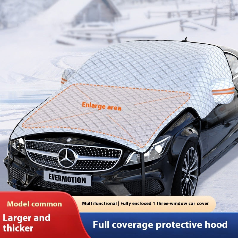 Car Windshield Snow Cover With Thickened Fabric