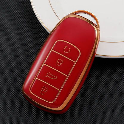 New Soft TPU Car Key Case Cover for Chery Tiggo 8 Pro 2021 Car Key Case 4 Buttons Remote Control Covers Accessories Protect