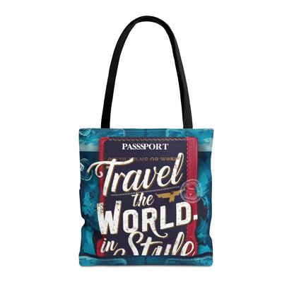 Custom-Printed Tote Bags - Durable and Stylish with Multiple Handle Colors | Available in 3 Sizes | High-End Dye Sublimation Prints | "NouranTrips.shop" (AOP)