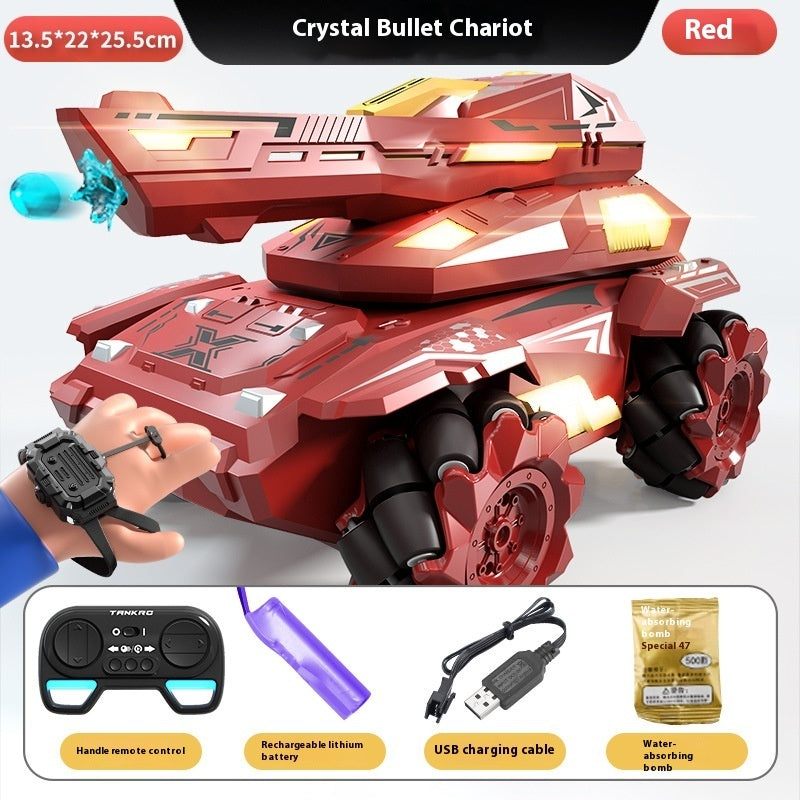 Armored Stunt Water Bomb Tank Children Toy Remote Control Car