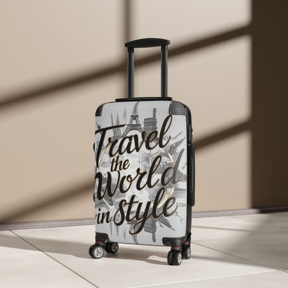 Stylish and Durable Suitcases with 360° Swivel Wheels, Adjustable Handle, and Built-In Lock | Multiple Sizes Available at "NouranTrips.shop"