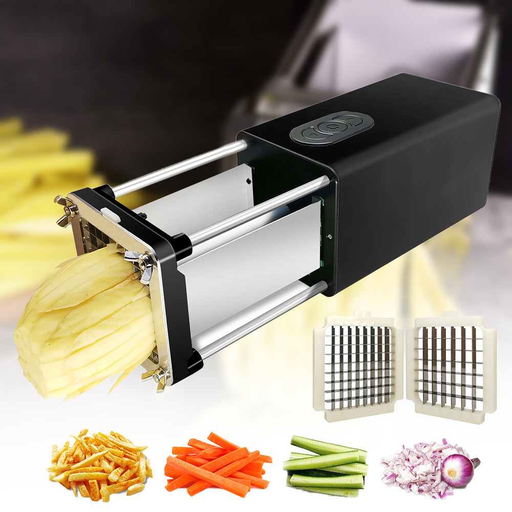 Electric French Fry Cutter With Blades Stainless Steel Vegetable Potato Carrot For Commercial Household