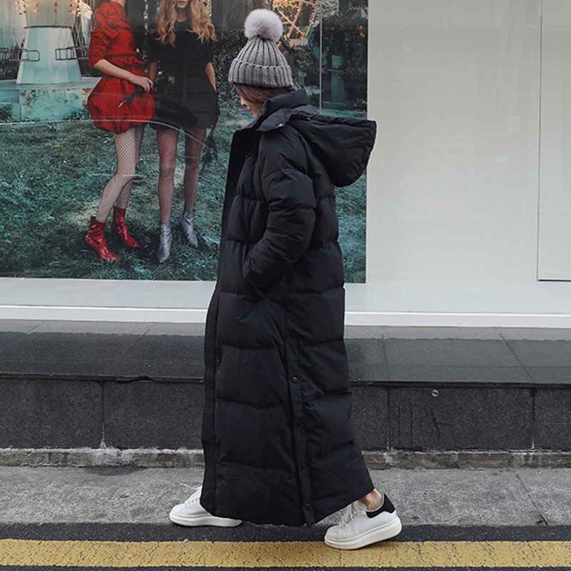 Winter Long Coat Warm Hooded Thickened Parka Jackaet For Women Clothing