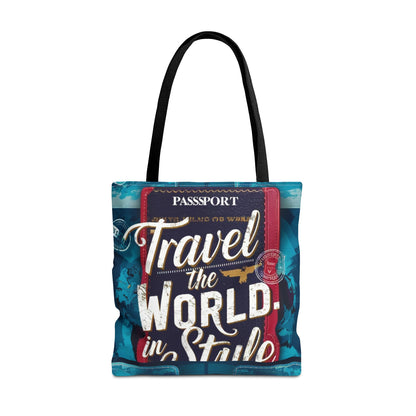 Custom-Printed Tote Bags - Durable and Stylish with Multiple Handle Colors | Available in 3 Sizes | High-End Dye Sublimation Prints | "NouranTrips.shop" (AOP)