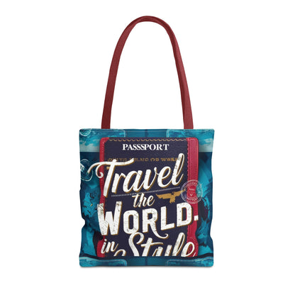 Custom-Printed Tote Bags - Durable and Stylish with Multiple Handle Colors | Available in 3 Sizes | High-End Dye Sublimation Prints | "NouranTrips.shop" (AOP)