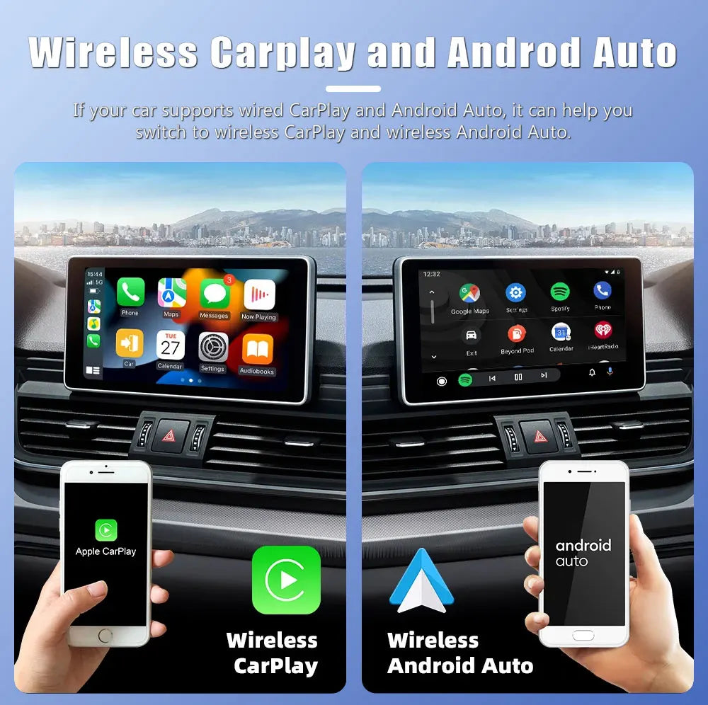 2024 New Mini Wireless CarPlay Android Auto Wireless Adapter For Kia Cars