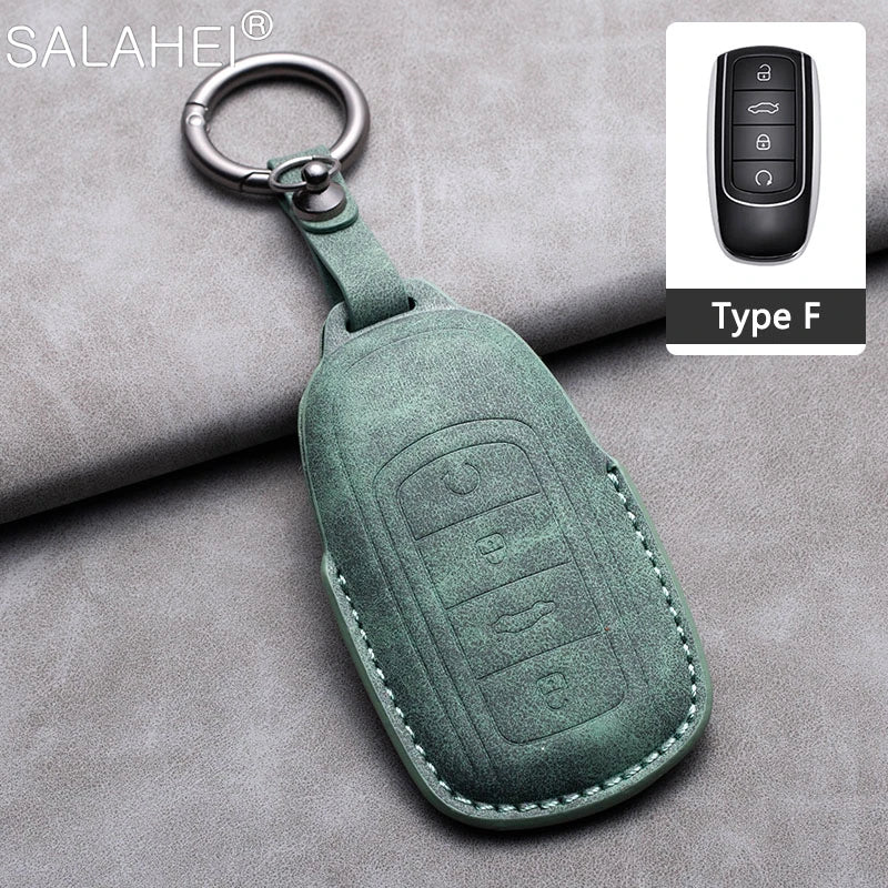 Sheepskin Car Key Remote Case Cover For Chery Tiggo 4 5X Exeed Txl Tx Lx For Tiggo 7 8 Pro 8 PLUS Arrizo Keychain Accessories