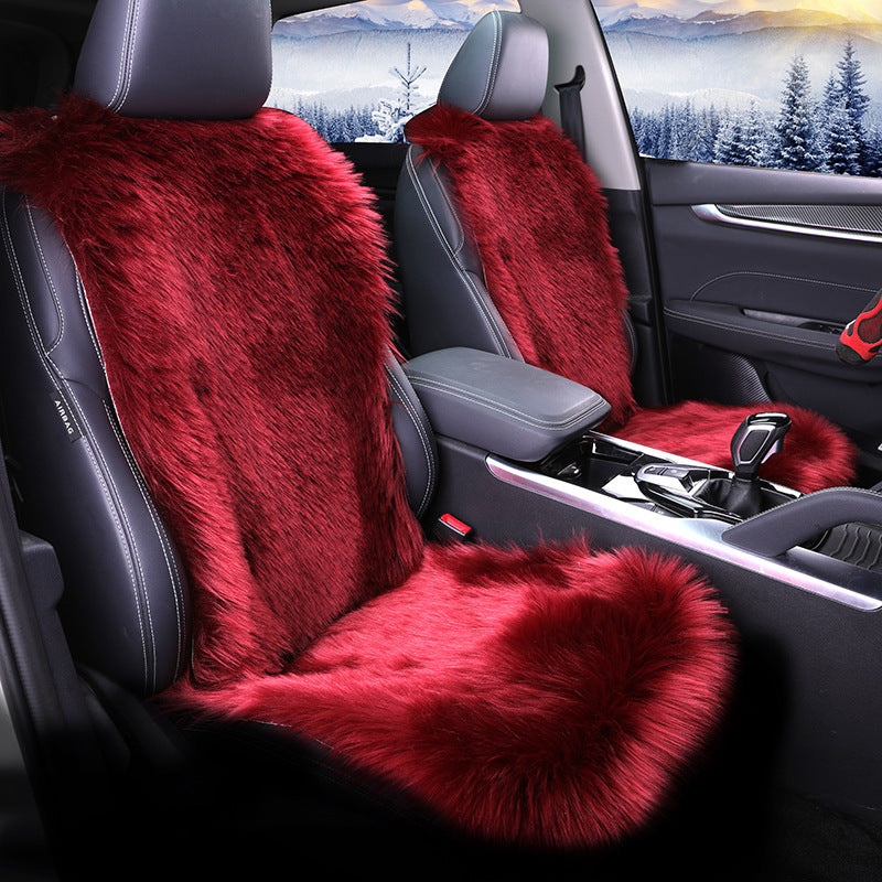 All-inclusive Car Seat Cover Plush Cushion Three-piece Cushion Universal Cushion Winter