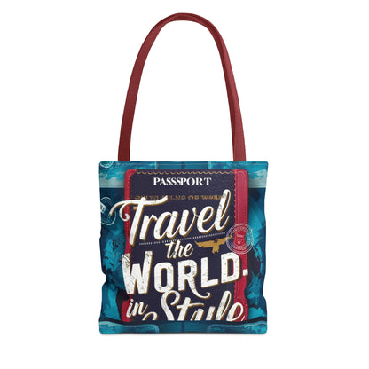 Custom-Printed Tote Bags - Durable and Stylish with Multiple Handle Colors | Available in 3 Sizes | High-End Dye Sublimation Prints | "NouranTrips.shop" (AOP)