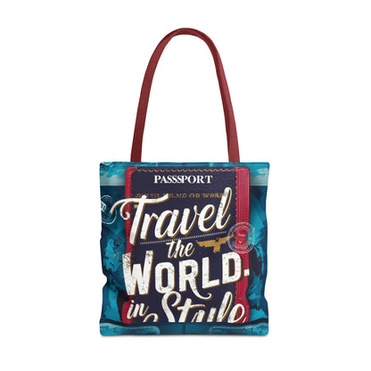 Custom-Printed Tote Bags - Durable and Stylish with Multiple Handle Colors | Available in 3 Sizes | High-End Dye Sublimation Prints | "NouranTrips.shop" (AOP)