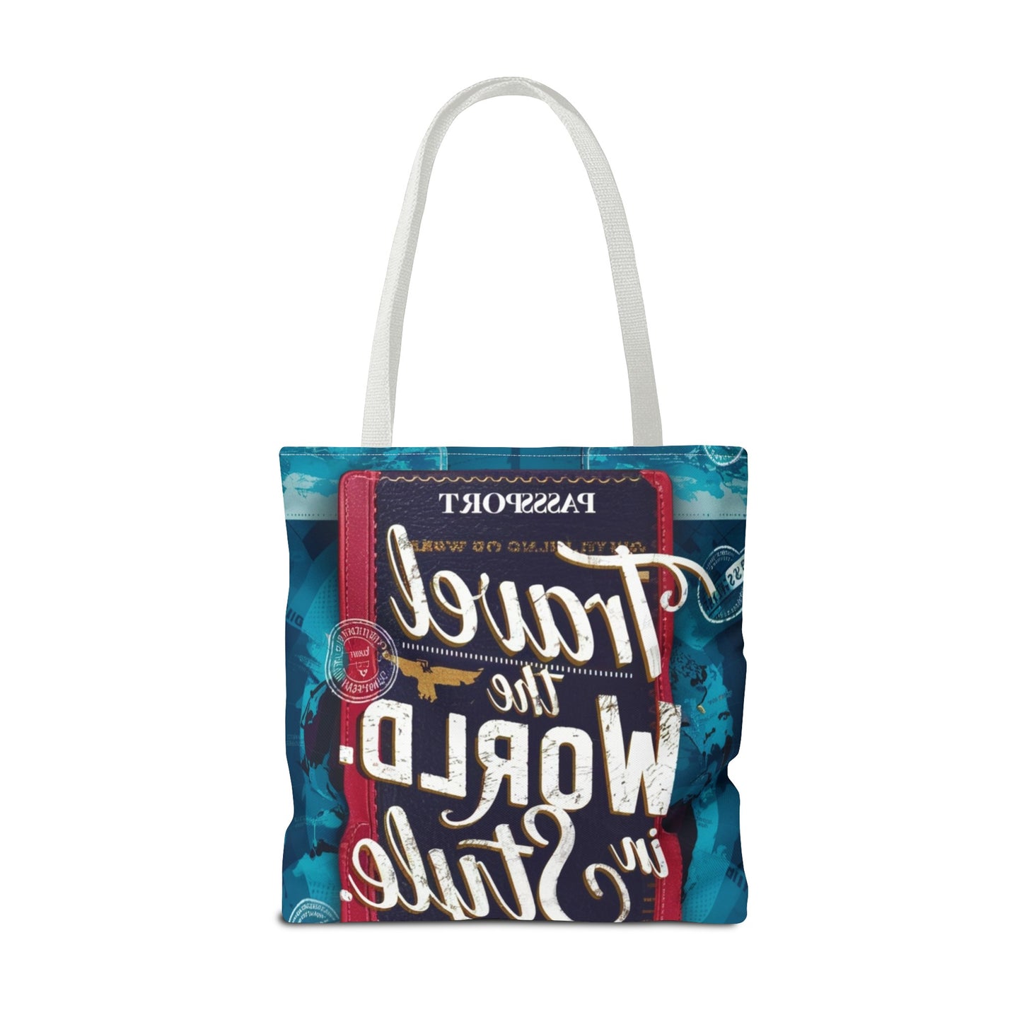 Custom-Printed Tote Bags - Durable and Stylish with Multiple Handle Colors | Available in 3 Sizes | High-End Dye Sublimation Prints | "NouranTrips.shop" (AOP)