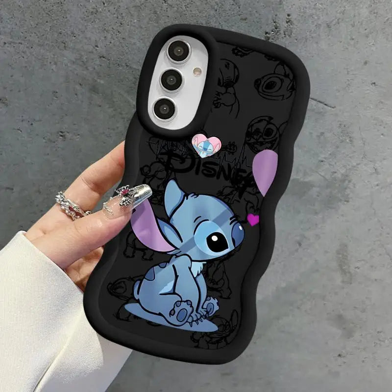 Disney Cute Stitch Case for Samsung Galaxy A20 A51 A30 A50 A11 A03 A05s A21s A04 A13 A04e A15 A51 4G Silicone Capa Cover