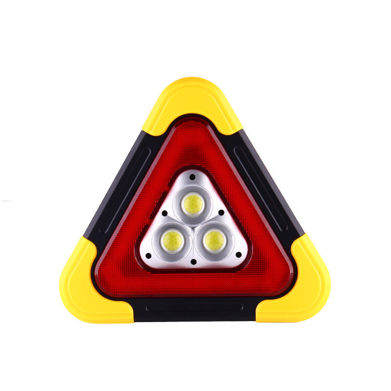 Compatible with Apple, Car Tripod Warning Sign Car Triangle Sign Auto Luminous Car Tripod Parking Reflective Solar Light