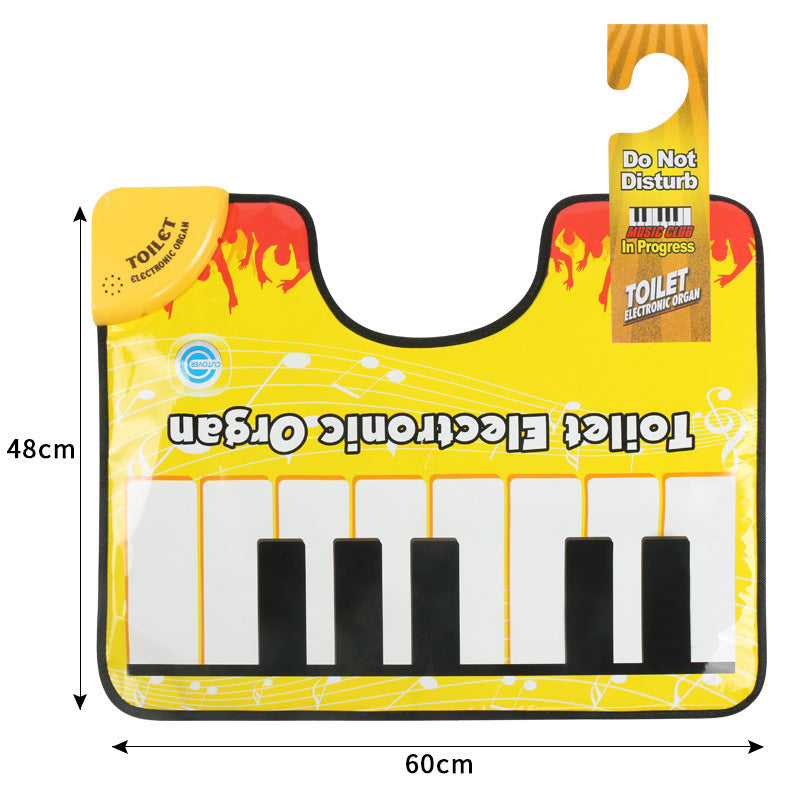 Toilet Electric Organ Touch Play Keyboard Music Singing Toilet Carpet Mat