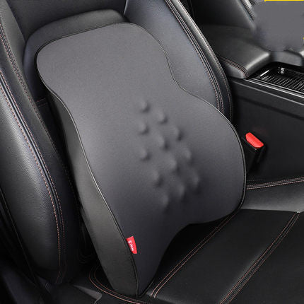 Car Electric Headrest Car Seat Electric Lumbar Cushion Memory Foam Lumbar Support Massage Headrest Lumbar Cushion Set