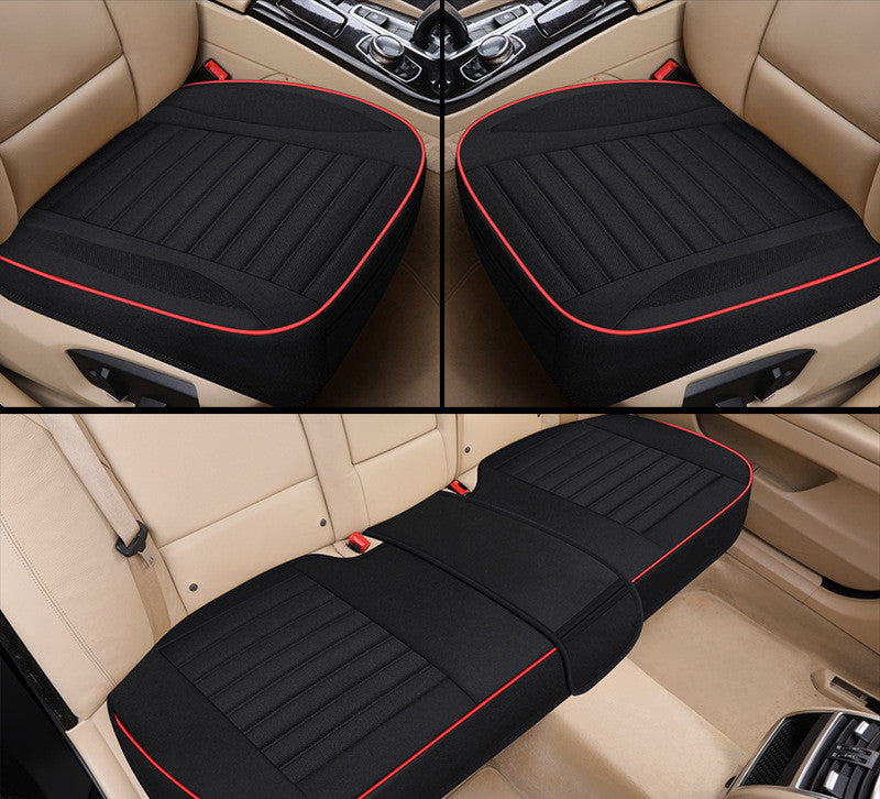 Car Seat Cover, Flax Cushion Seasons Universal Breathable For Most Four-Door Sedan & SUV Ultra-Luxury Car Seat Protection