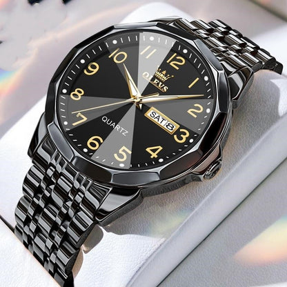 Digital Calendar Quartz Watch Waterproof Men