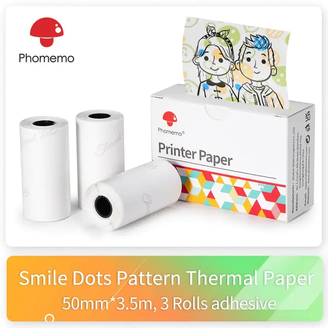 Phomemo Printer Sticker Self-Adhesive M02 Series Printer Paper