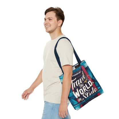 Custom-Printed Tote Bags - Durable and Stylish with Multiple Handle Colors | Available in 3 Sizes | High-End Dye Sublimation Prints | "NouranTrips.shop" (AOP)