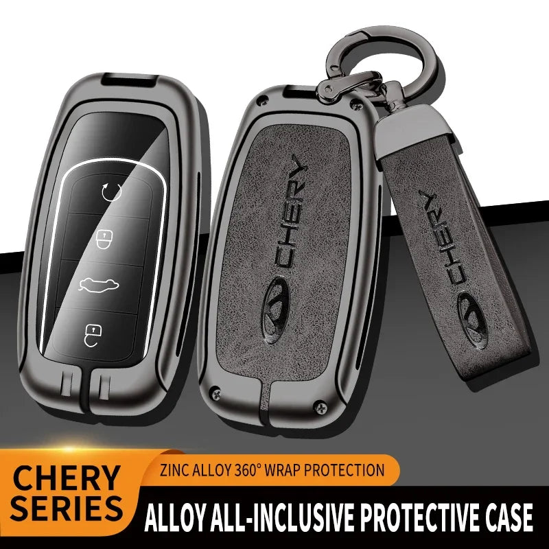 Zinc alloy car smart key case protective case suitable for Chery Tiggo 8 Pro Tiggo 8plus New Arrizo 5 Plus 7pro keychain