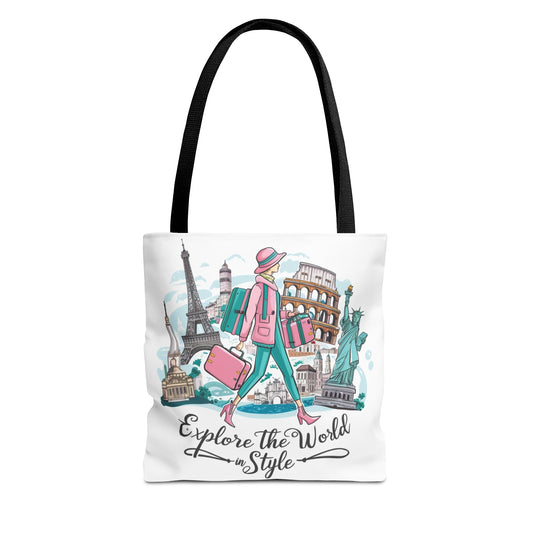 Custom-Printed Tote Bags - Durable, Stylish, and Versatile with Multiple Handle Colors | Available in 3 Sizes | NouranTrips.shop