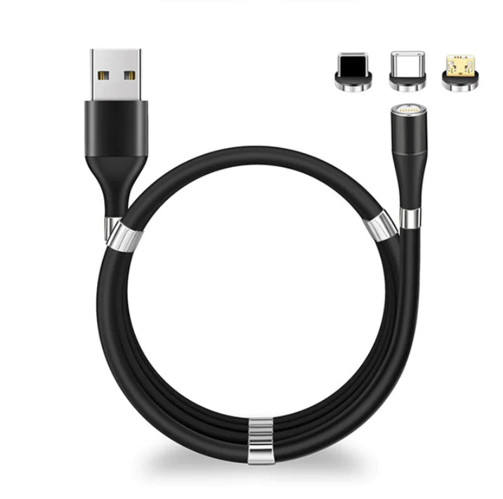 Magnetic Self Winding Cable For Samsung Huawei