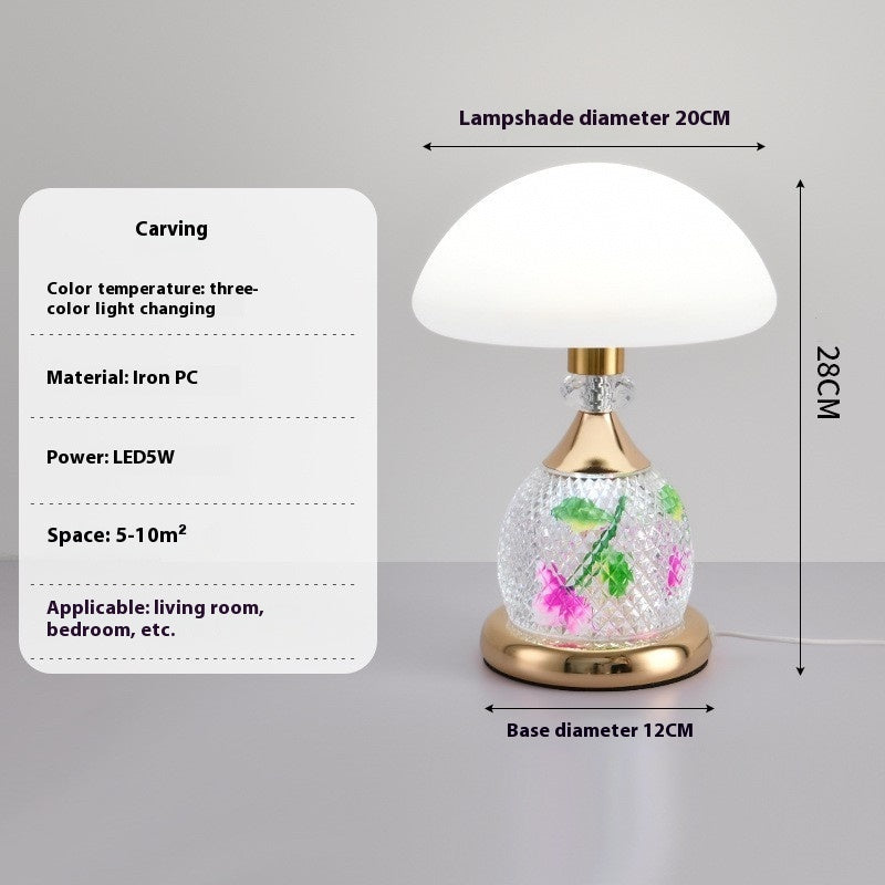 Light Luxury Mushroom Fashion Table Lamp Bedroom