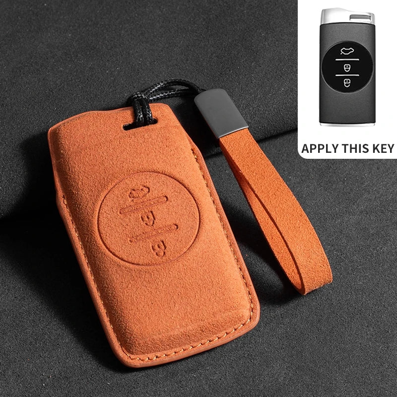 FOR CHERY Omoda 5 Tiggo 8 Pro 9 arrizo 5plus Tiggo 3 5X plus Jaecoo J7 8  Exeed TXL Key Fob Cover Suede leather case accessories