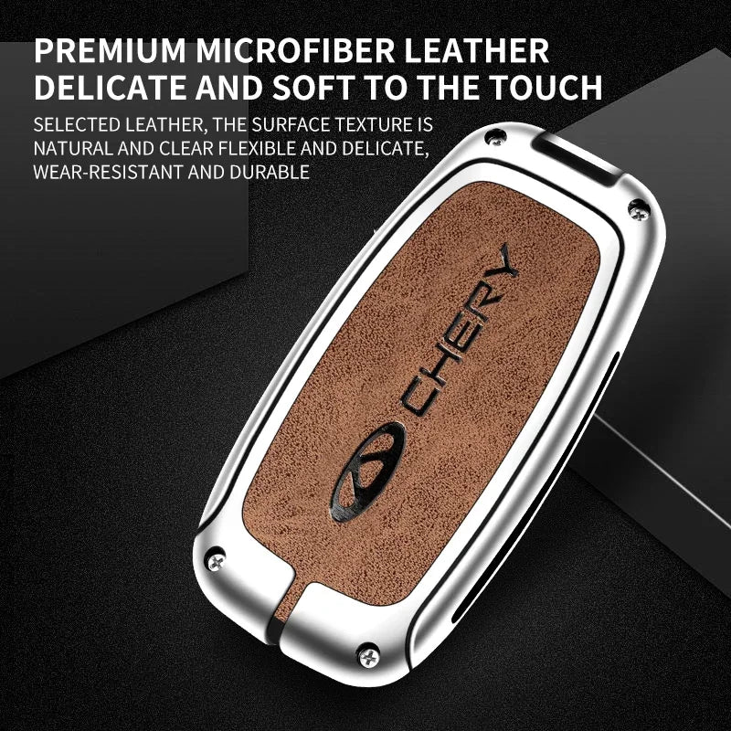 Zinc alloy car smart key case protective case suitable for Chery Tiggo 8 Pro Tiggo 8plus New Arrizo 5 Plus 7pro keychain