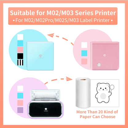 Phomemo Printer Sticker Self-Adhesive M02 Series Printer Paper