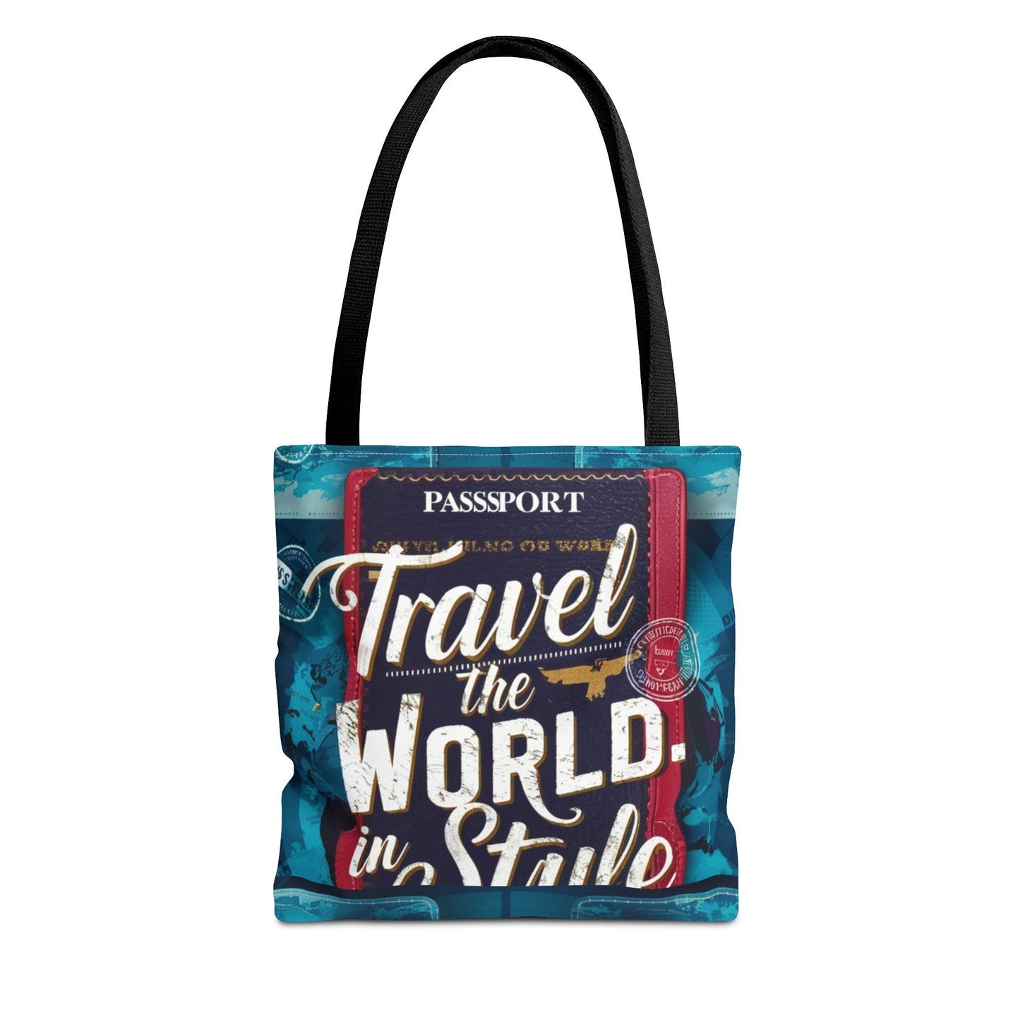 Custom-Printed Tote Bags - Durable and Stylish with Multiple Handle Colors | Available in 3 Sizes | High-End Dye Sublimation Prints | "NouranTrips.shop" (AOP)