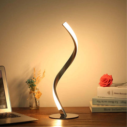 Snake Lamp Spiral Table Lamp Bedroom Bedside Small Night Lamp