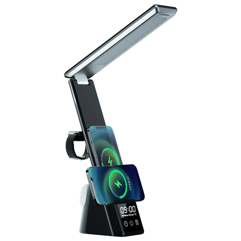 3-in-1 Qi Wireless Charger LED Desk Lamp