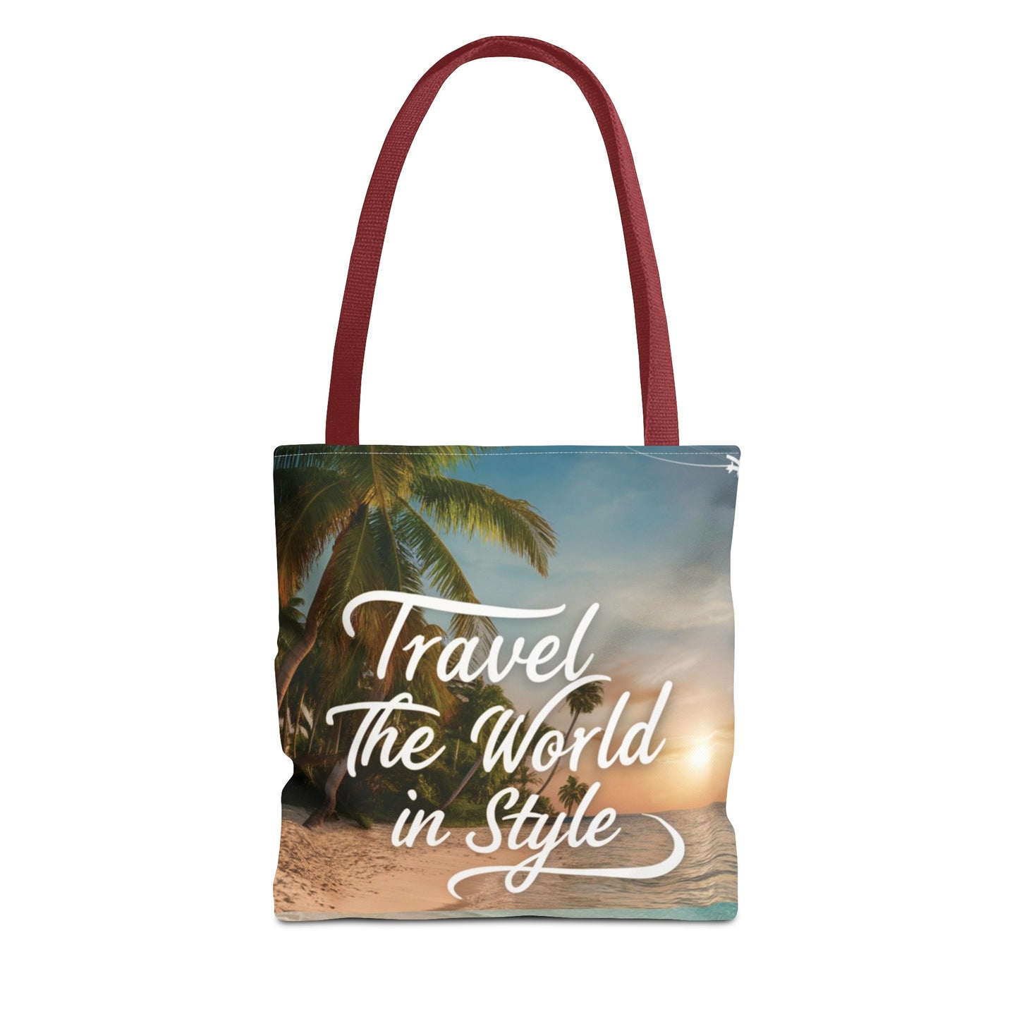 Custom-Printed Tote Bags - Durable and Stylish with Multiple Handle Colors and Sizes | High-End Dye Sublimation Prints | "NouranTrips.shop"
 (AOP)