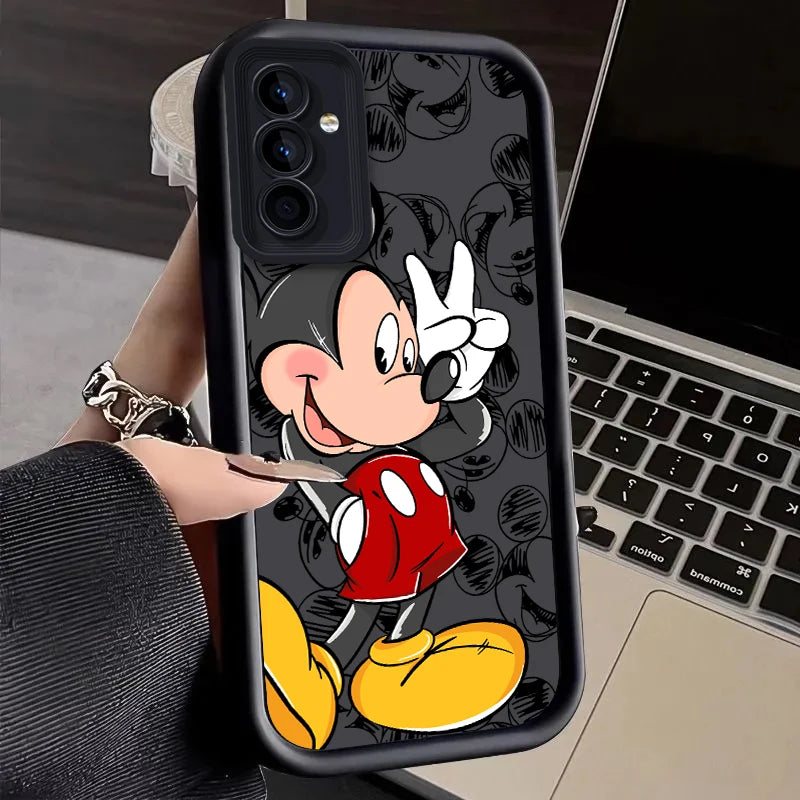 Disney Mickey Case for Samsung Galaxy S24 S23 S22 S21 Ultra Plus S20 FE A54 A53 A52 A52S A51 A50 A50S A34 A33 A32 5G 4G Cover