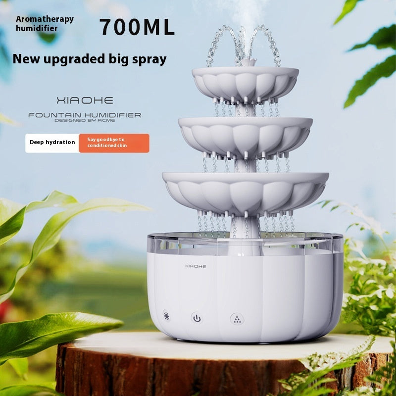 Fountain Water Drop Humidifier Home Office Aroma Diffuser