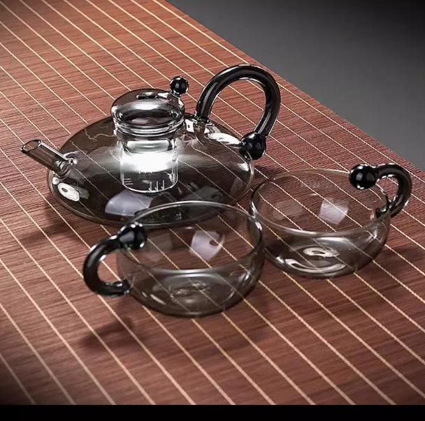 Glass Afternoon Tea Mouse Heating Teapot Home New High-end European Tea Separation Pot