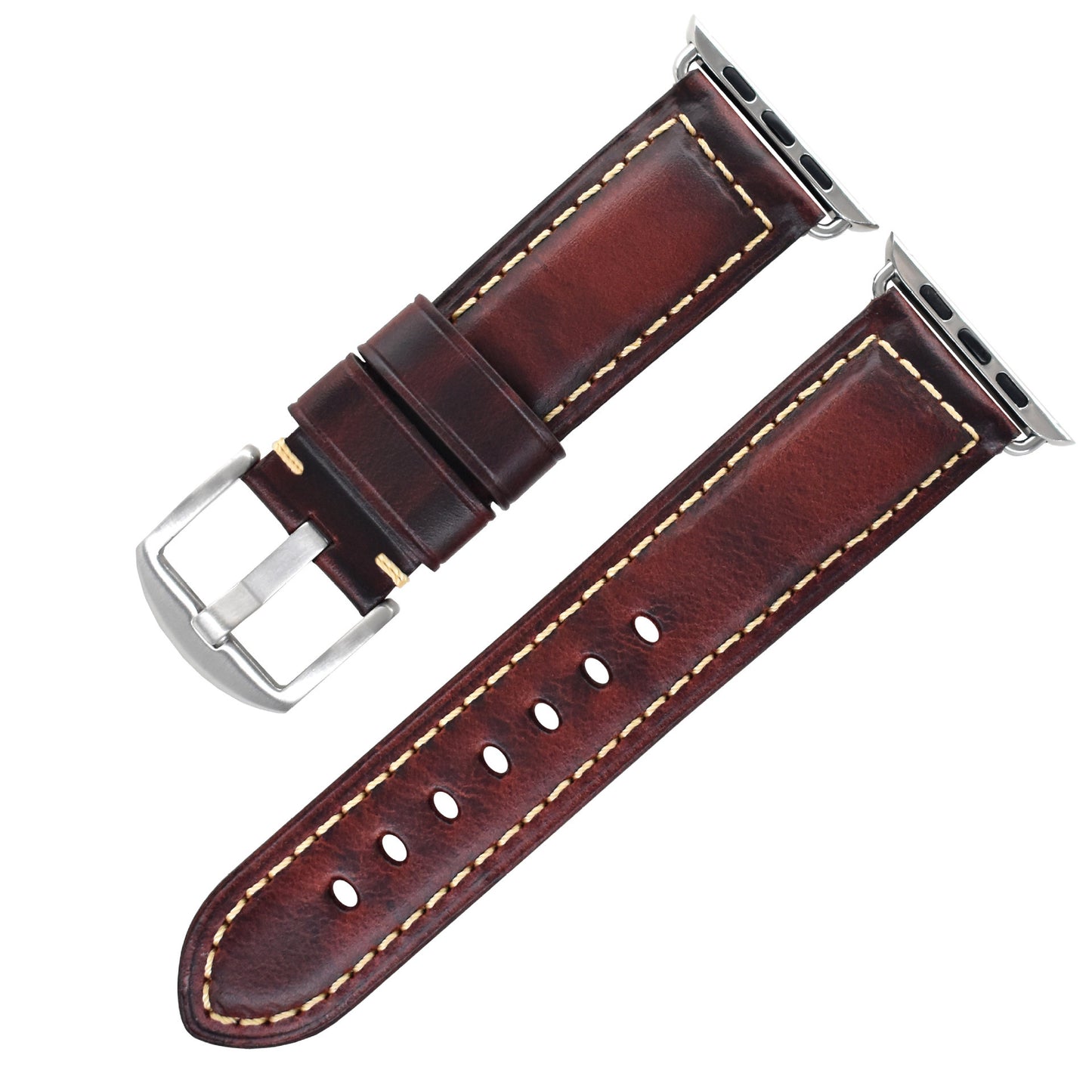 Vintage Oil Wax Genuine Cowhide Watch Band