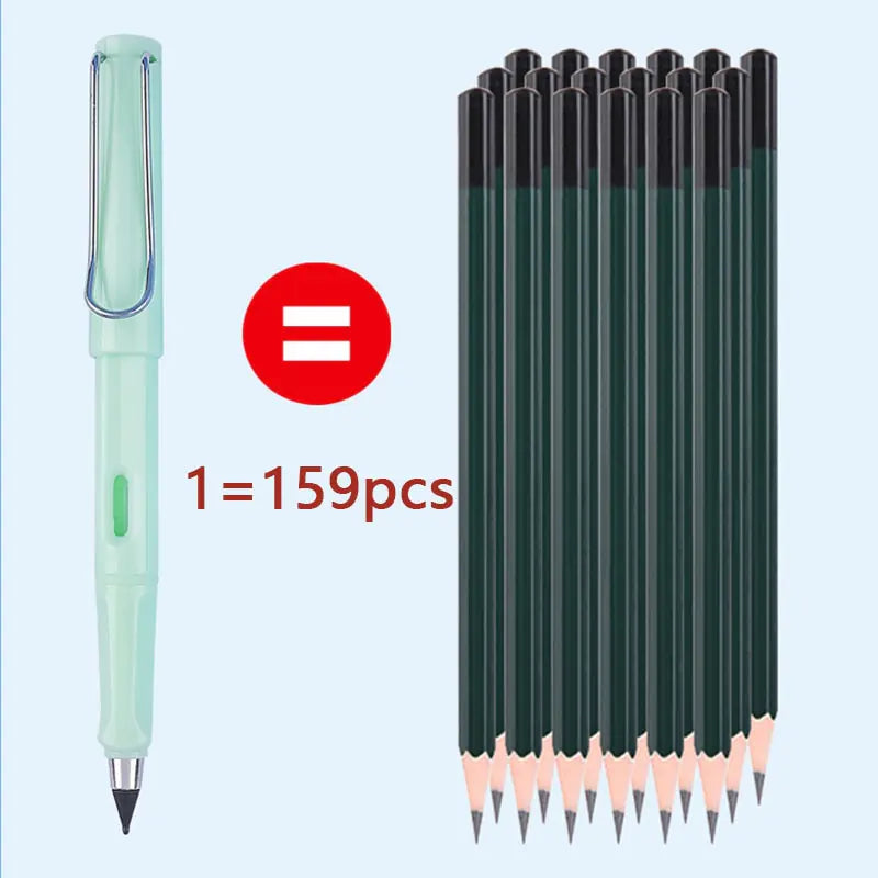 16PCS Eternal Pencil For Kids Art Sketch Writing Drawing Pen Tools No Ink Infinity Pencils Gift School Supplies Stationery