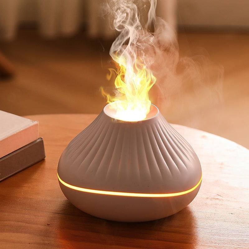 Large Capacity Rainbow Humidifier Simulation Flame Aroma Diffuser